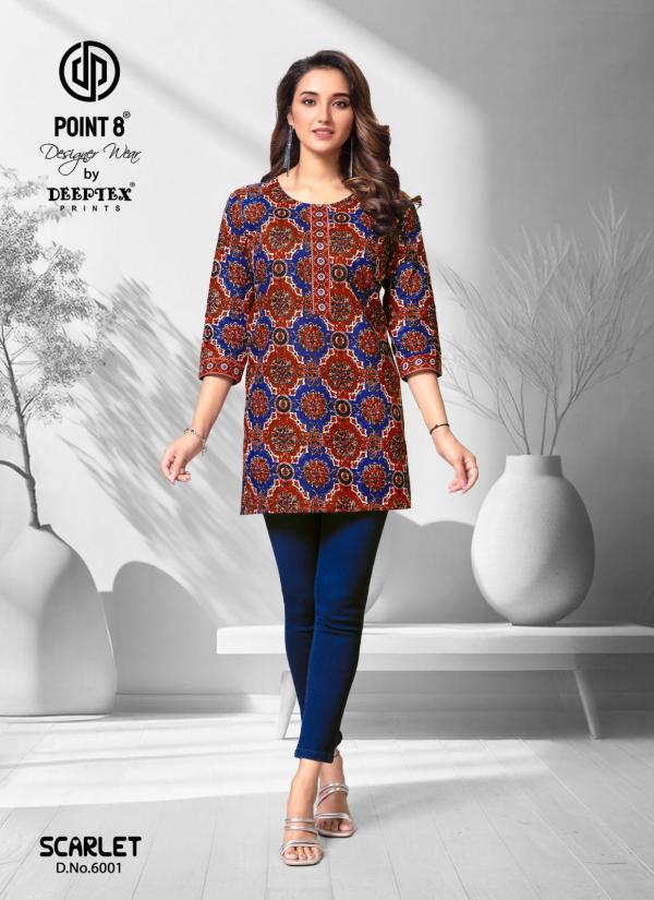 Deeptex Scarlet Vol 6 Cotton Poplin Short Kurti Collection